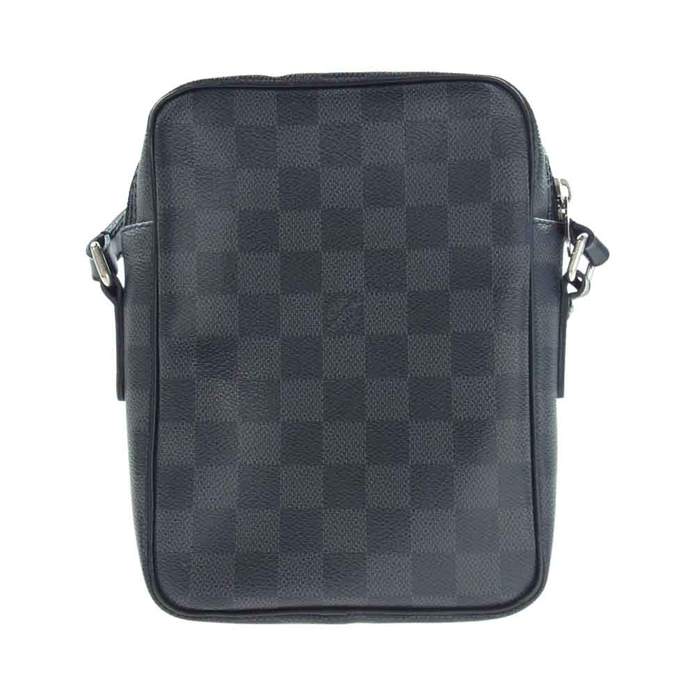 LOUIS VUITTON ルイ・ヴィトン N41446 ダミエ グラフィット レム ショルダー バッグ ブラック系 グレー系【中古】