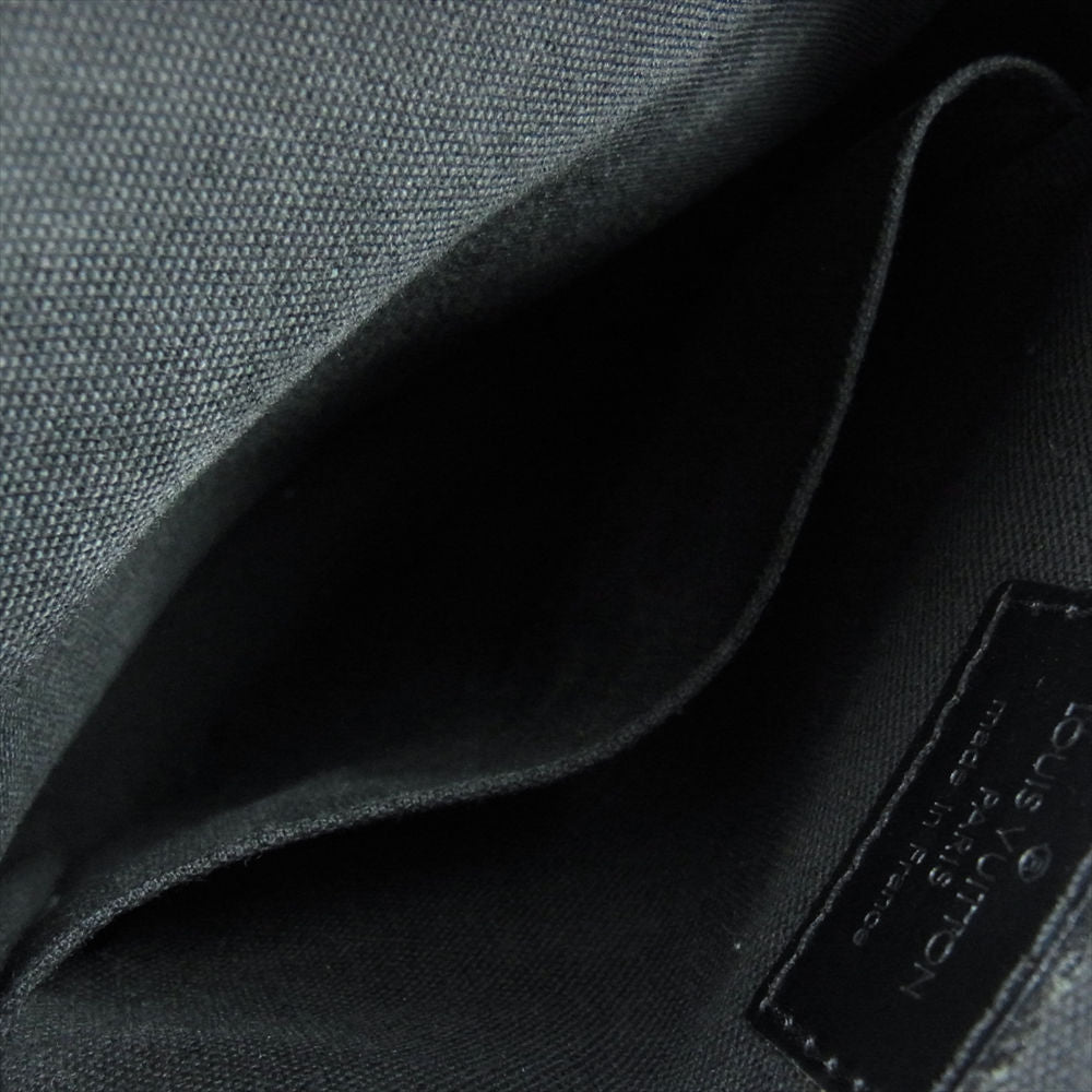LOUIS VUITTON ルイ・ヴィトン N41446 ダミエ グラフィット レム ショルダー バッグ ブラック系 グレー系【中古】
