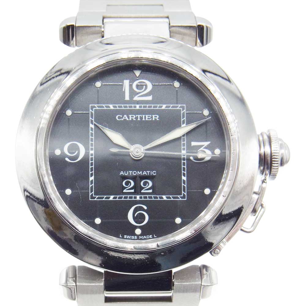 CARTIER カルティエ W31017H3 【新品仕上げ済】パシャ 38mm SS ステンレス オートマチック 自動巻き ウォッチ 腕時計 シルバー系【極上美品】【中古】