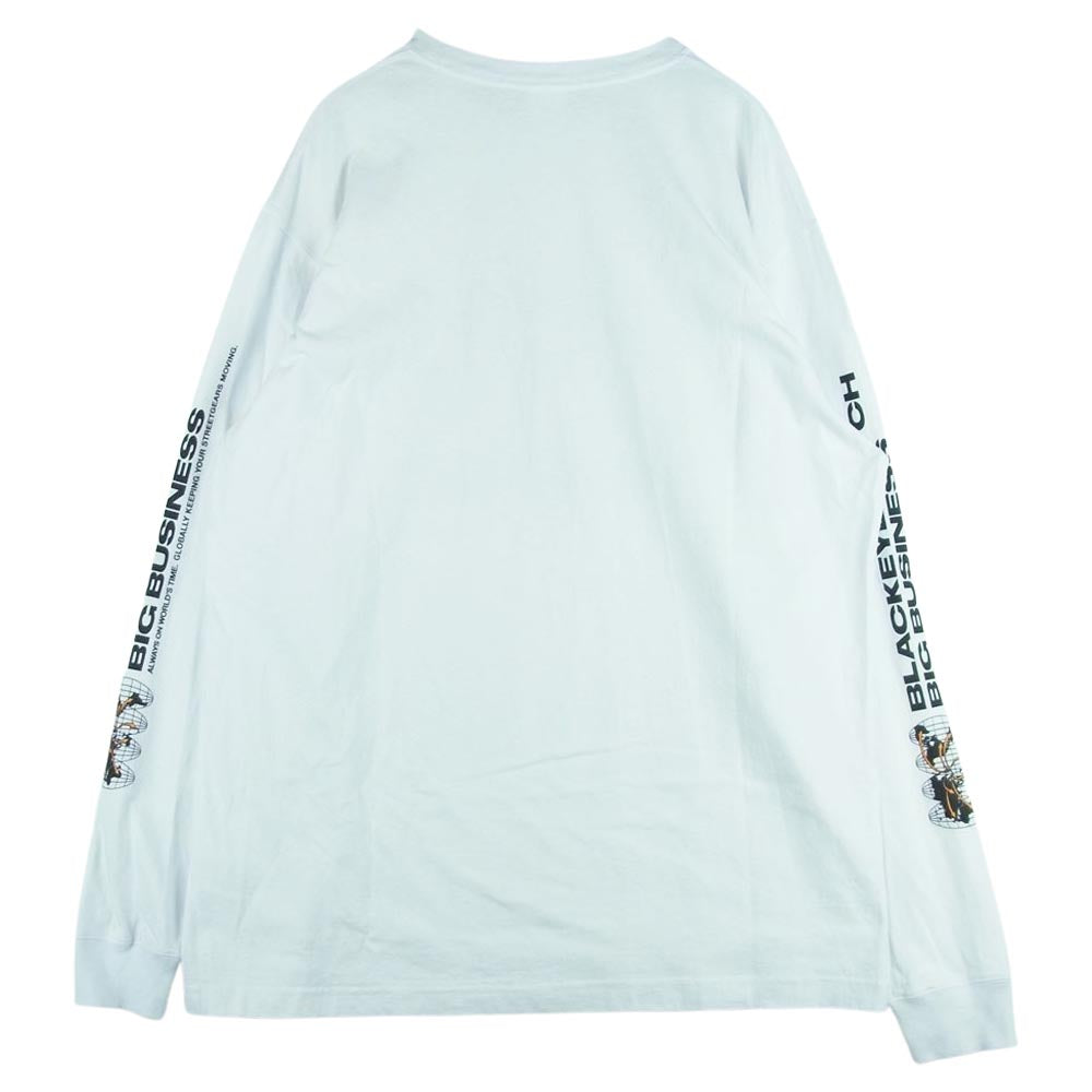 ザブラックアイパッチ 20AW BEPFW20TE09 BIG BUSINESS L/S TEE ビッグ ビジネス ロングスリーブ 長袖 Tシャツ ホワイト系 XL【中古】