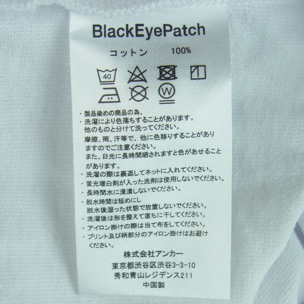 ザブラックアイパッチ 20AW BEPFW20TE09 BIG BUSINESS L/S TEE ビッグ ビジネス ロングスリーブ 長袖 Tシャツ ホワイト系 XL【中古】