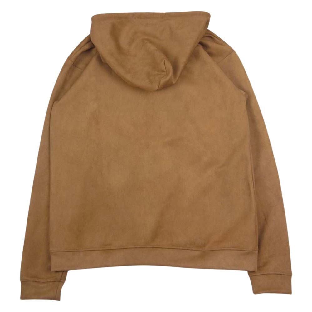 アップルバム Synthetic Suede Zip Parka シンセティックスウェード ジップアップ パーカー ライトブラウン系 XL【中古】