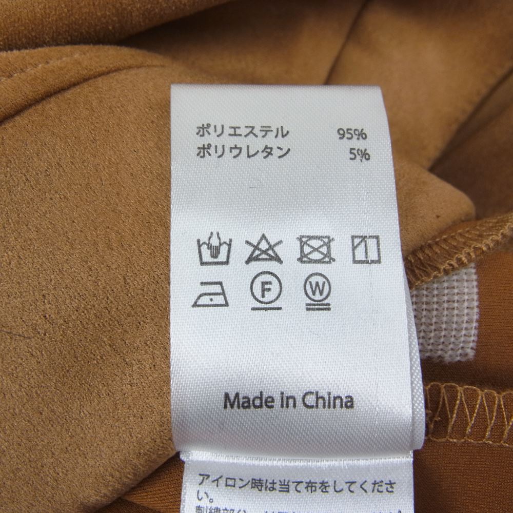 アップルバム Synthetic Suede Zip Parka シンセティックスウェード ジップアップ パーカー ライトブラウン系 XL【中古】