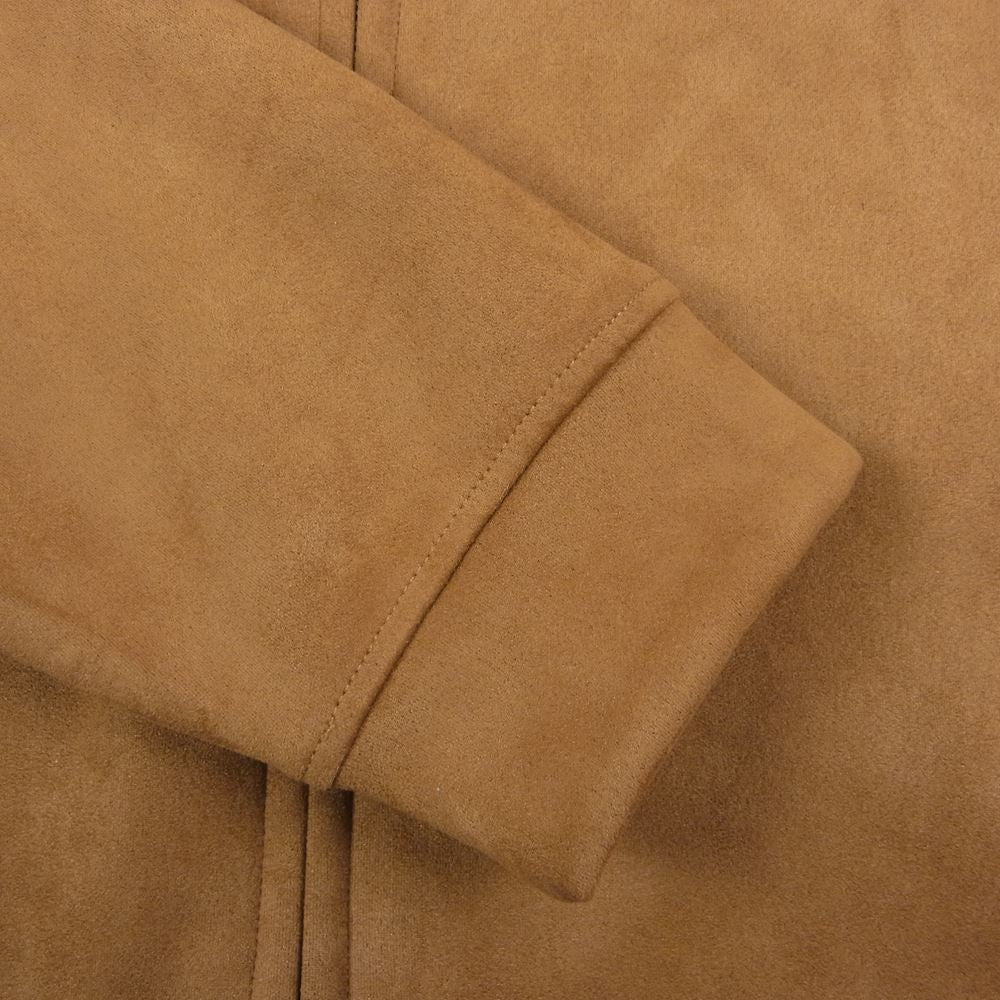アップルバム Synthetic Suede Zip Parka シンセティックスウェード ジップアップ パーカー ライトブラウン系 XL【中古】