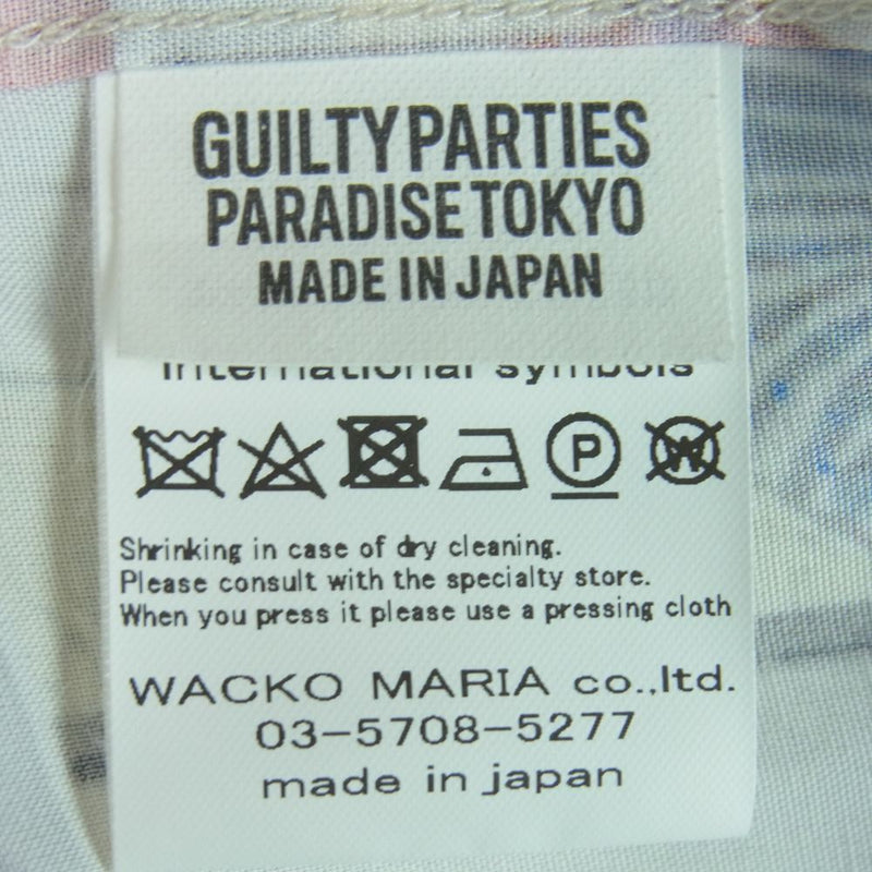 WACKO MARIA ワコマリア HAWAIIAN SHIRT S/S 春画 レーヨン アロハ 半袖 シャツ 日本製 マルチカラー系 L【中古】