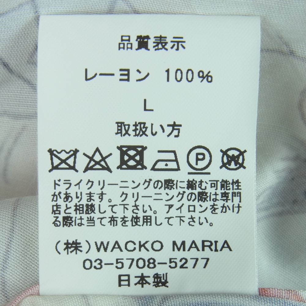 WACKO MARIA ワコマリア HAWAIIAN SHIRT S/S 春画 レーヨン アロハ 半袖 シャツ 日本製 マルチカラー系 L【中古】