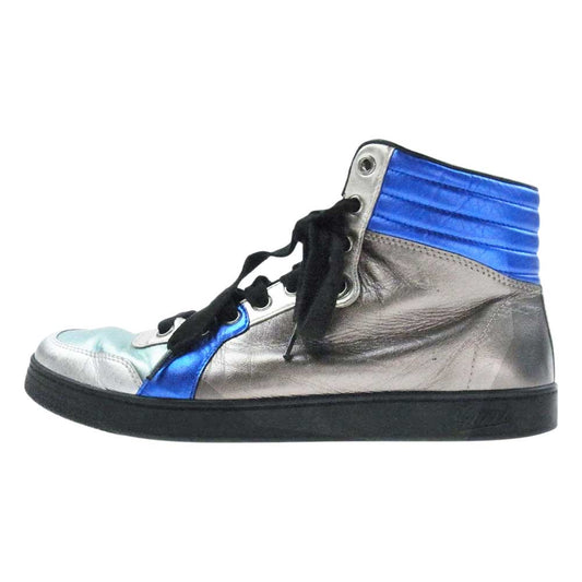 GUCCI グッチ 317081 メタリック ハイカット スニーカー 6.5【中古】
