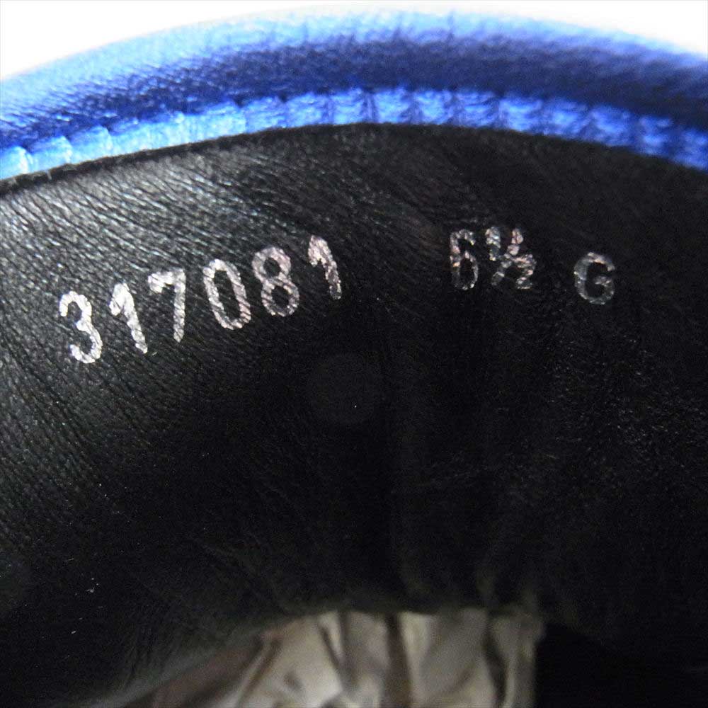 GUCCI グッチ 317081 メタリック ハイカット スニーカー 6.5【中古】