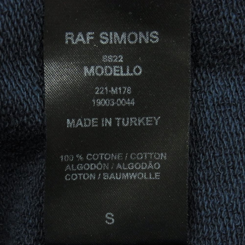RAF SIMONS ラフシモンズ 22SS 221-M178 DESTROYED OVERSIZED HOODIE