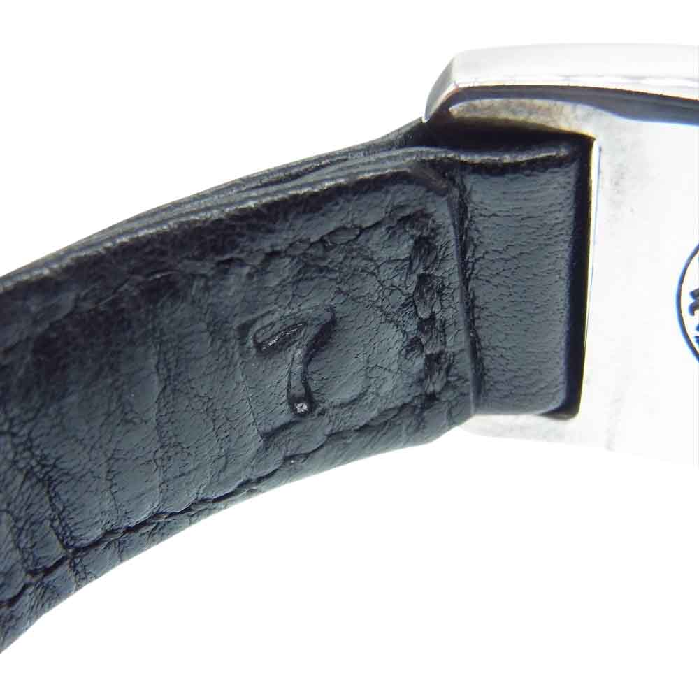 CHROME HEARTS クロムハーツ（原本有） HARNESS CLASP ハーネス クラスプ レザー ブレスレット ブラック系 シルバー系 7【中古】