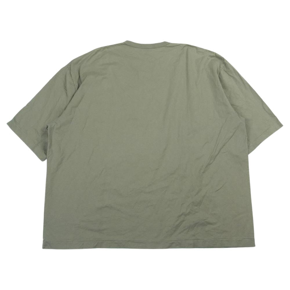 COOTIE クーティー オーバーサイズ クルーネック 半袖 Tシャツ カーキ系 M【中古】