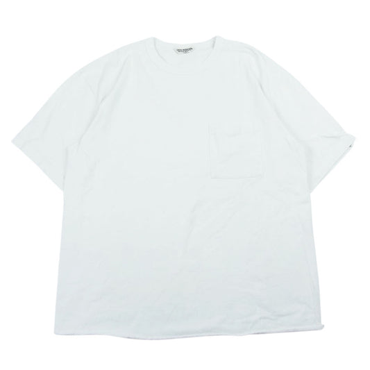 COOTIE クーティー 無地 ポケット クルーネック 半袖 Tシャツ TEE ホワイト系 L【中古】