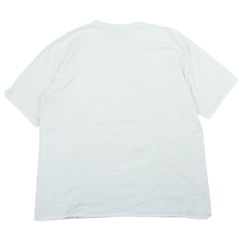 COOTIE クーティー 無地 ポケット クルーネック 半袖 Tシャツ TEE ホワイト系 L【中古】