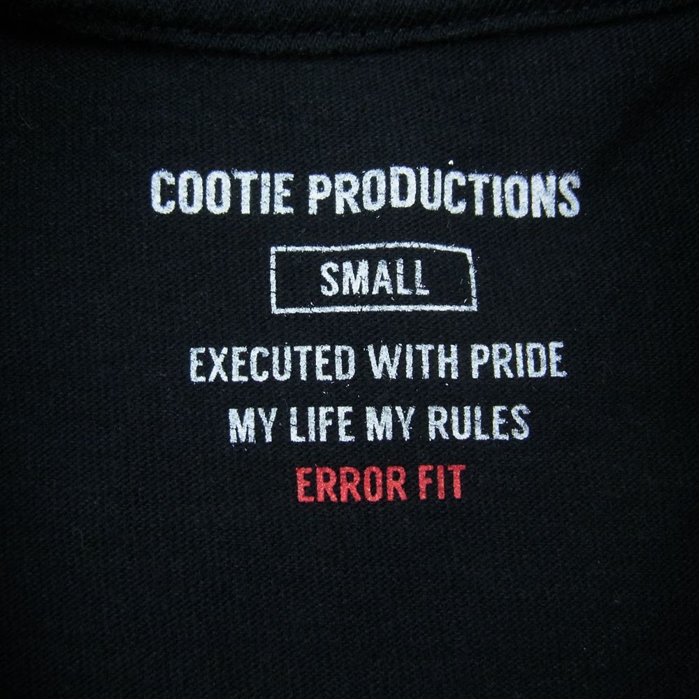 COOTIE クーティー ロゴ ポケット クルーネック 半袖 Tシャツ TEE ブラック系 S【中古】