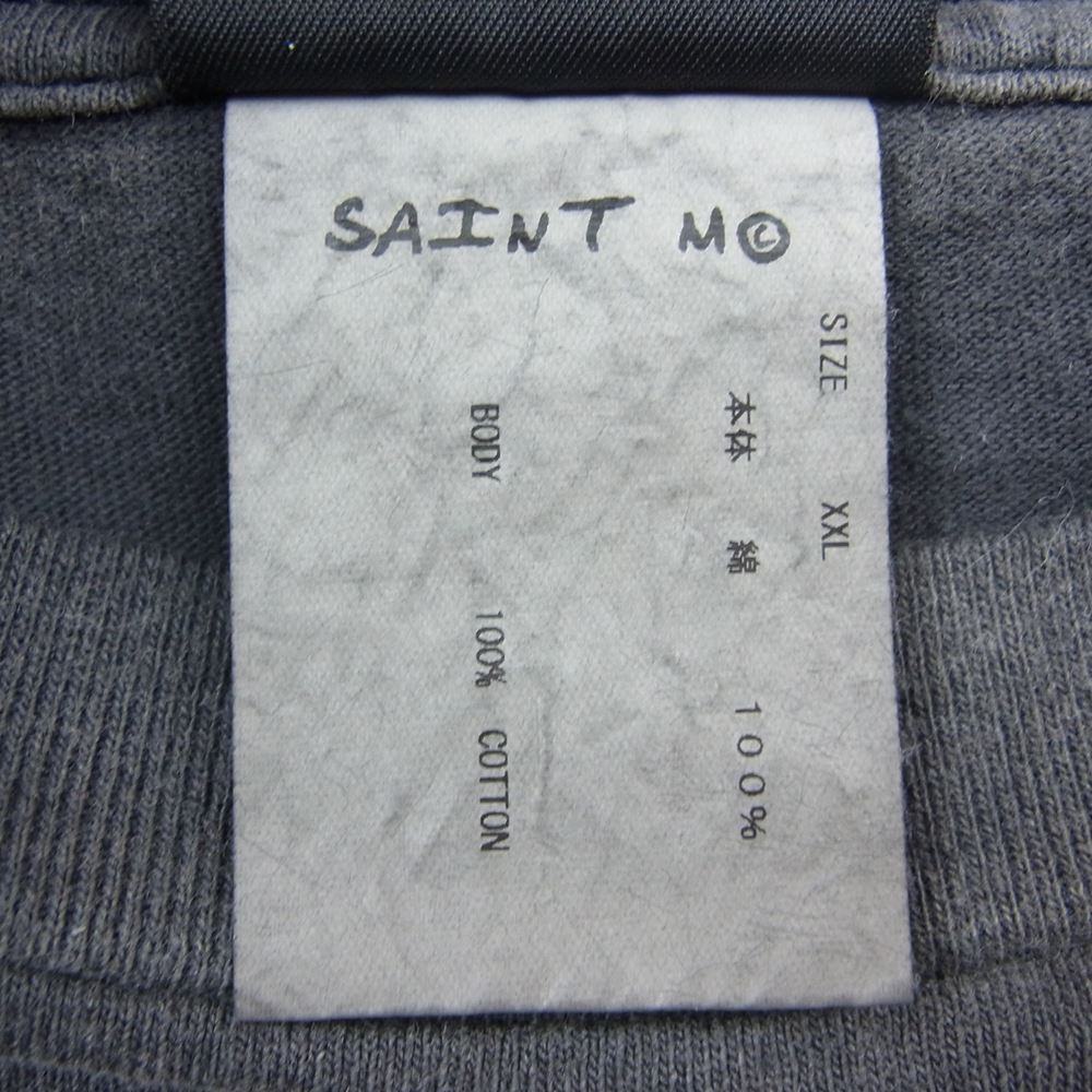 セントマイケル 23SS SM-S23-0000-026 Fire Baby L/S Tee ファイア ベイビー プリント 長袖 Tシャツ グレー系 XXL【中古】