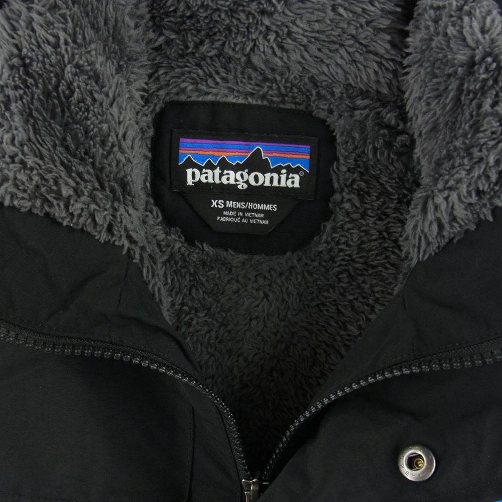 patagonia パタゴニア 16AW 27021FA16 Isthmus Parka イスマス フリース ナイロン パーカ フード ジャケット ブラック系 XS【中古】