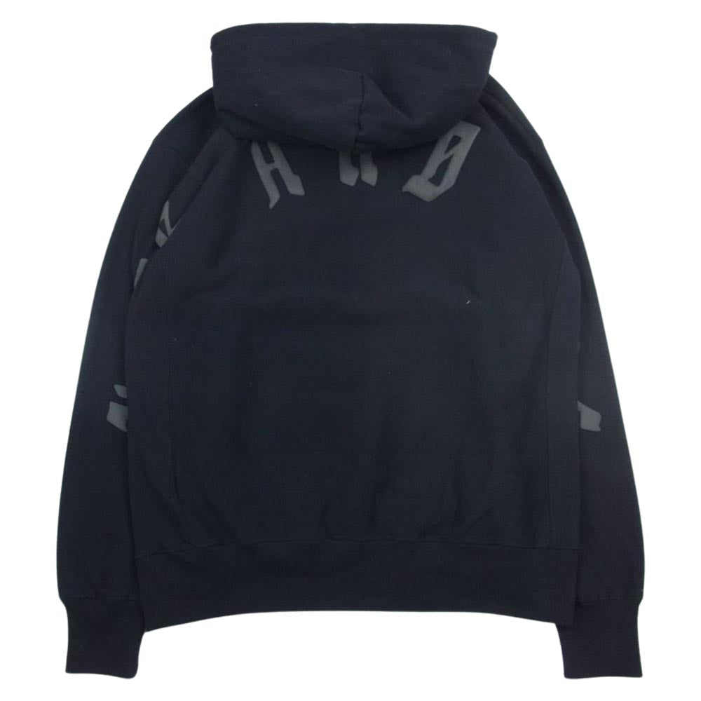 HideandSeek ハイドアンドシーク HC-120422 Back Logo Hooded Sweat Shirt バックロゴ フーデッド スウェット シャツ プルオーバー パーカー ブラック系 M【中古】