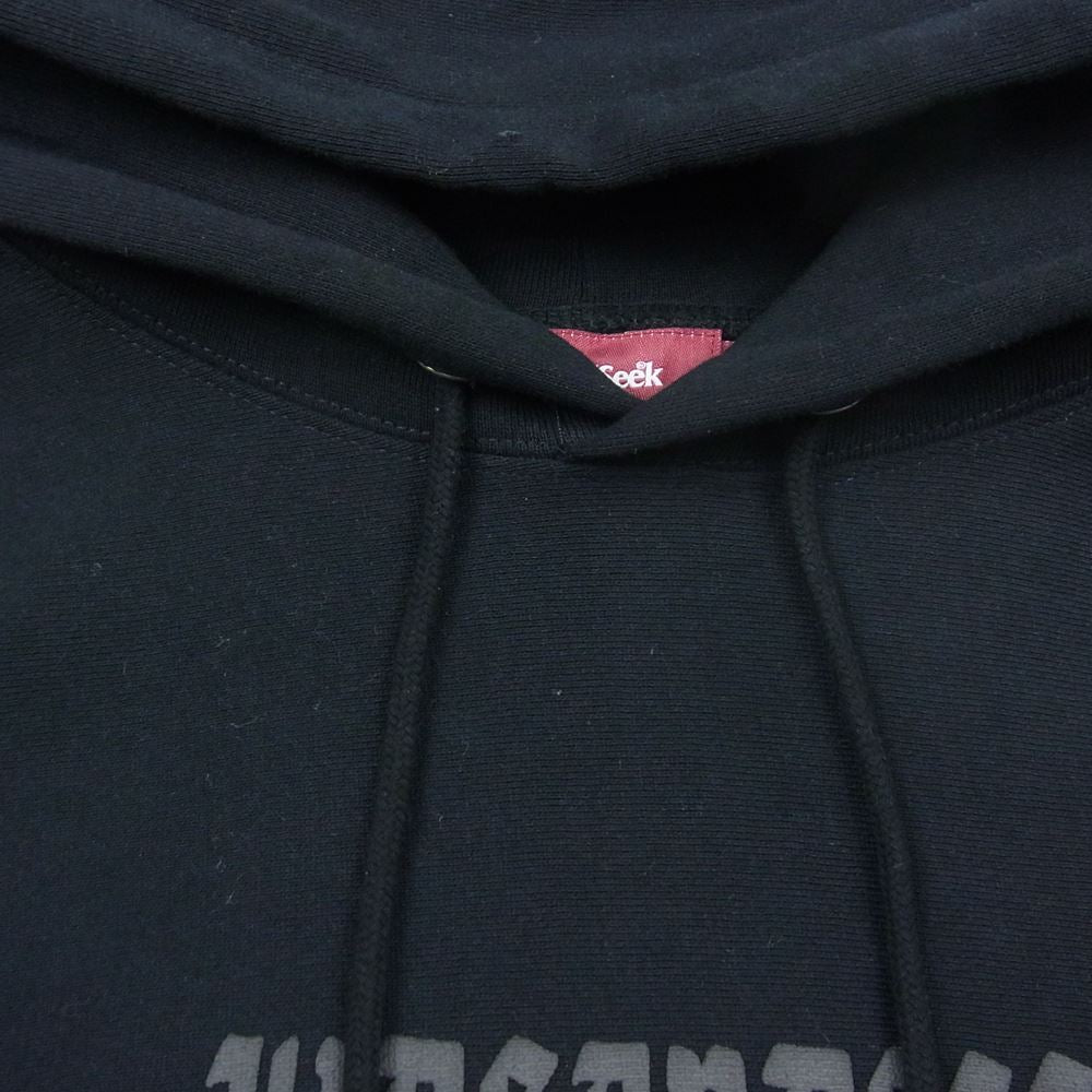 HideandSeek ハイドアンドシーク HC-120422 Back Logo Hooded Sweat Shirt バックロゴ フーデッド スウェット シャツ プルオーバー パーカー ブラック系 M【中古】