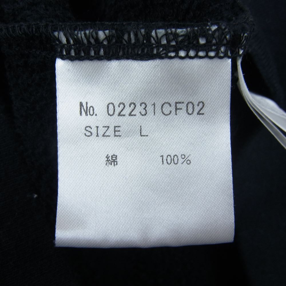 HYSTERIC GLAMOUR ヒステリックグラマー 02231CF02 SMOKING GIRL ガール プリント プルオーバー パーカー ブラック系 L【新古品】【未使用】【中古】