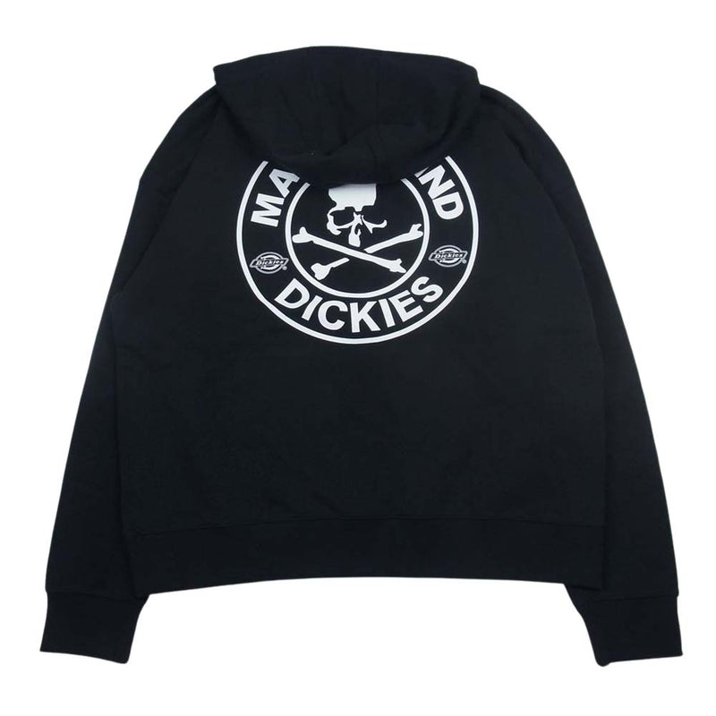 マスターマインド DK011447H301 × Dickies ディッキーズ MMJ HOODIE ロゴ プリント フーディー プルオーバー パーカー ブラック系 L【新古品】【未使用】【中古】