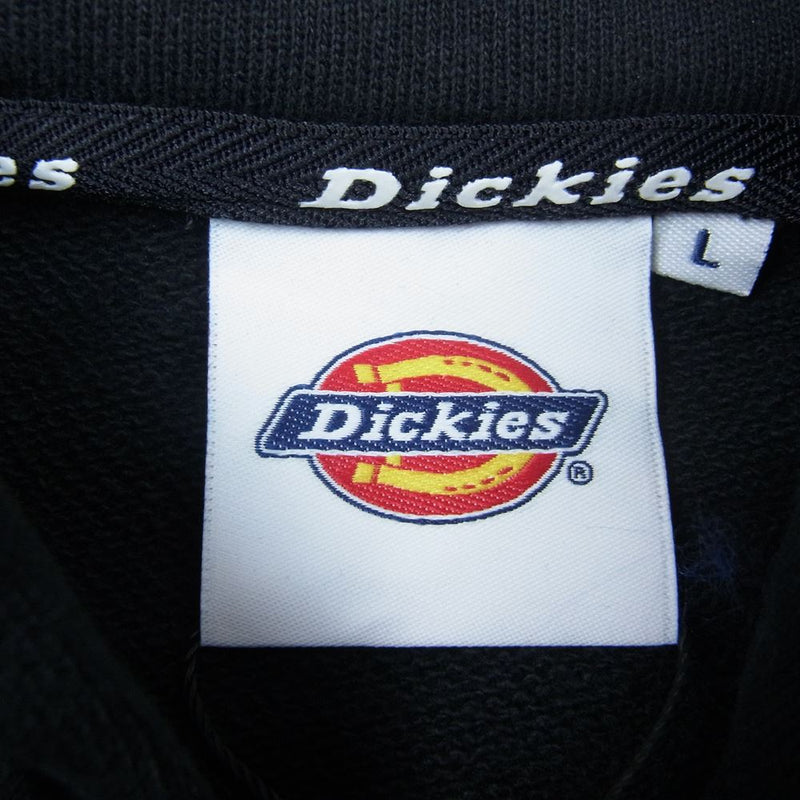 マスターマインド DK011447H301 × Dickies ディッキーズ MMJ HOODIE ロゴ プリント フーディー プルオーバー パーカー ブラック系 L【新古品】【未使用】【中古】