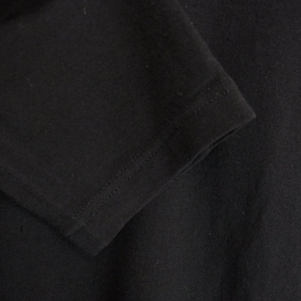 COMME des GARCONS HOMME コムデギャルソンオム AD2009 HD-T011 裏地チェック クルーネック セーター ニット ブラック系 M【中古】