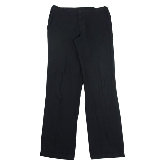 COMME des GARCONS HOMME コムデギャルソンオム AD2009 HE-P013 ポリ縮絨 ストレート パンツ ブラック系 M【中古】