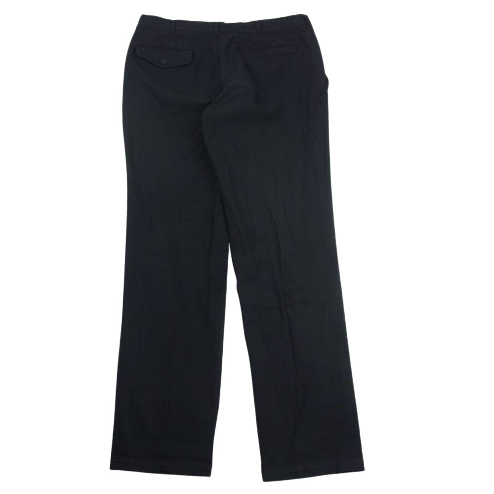 COMME des GARCONS HOMME コムデギャルソンオム AD2009 HE-P013 ポリ縮絨 ストレート パンツ ブラック系 M【中古】