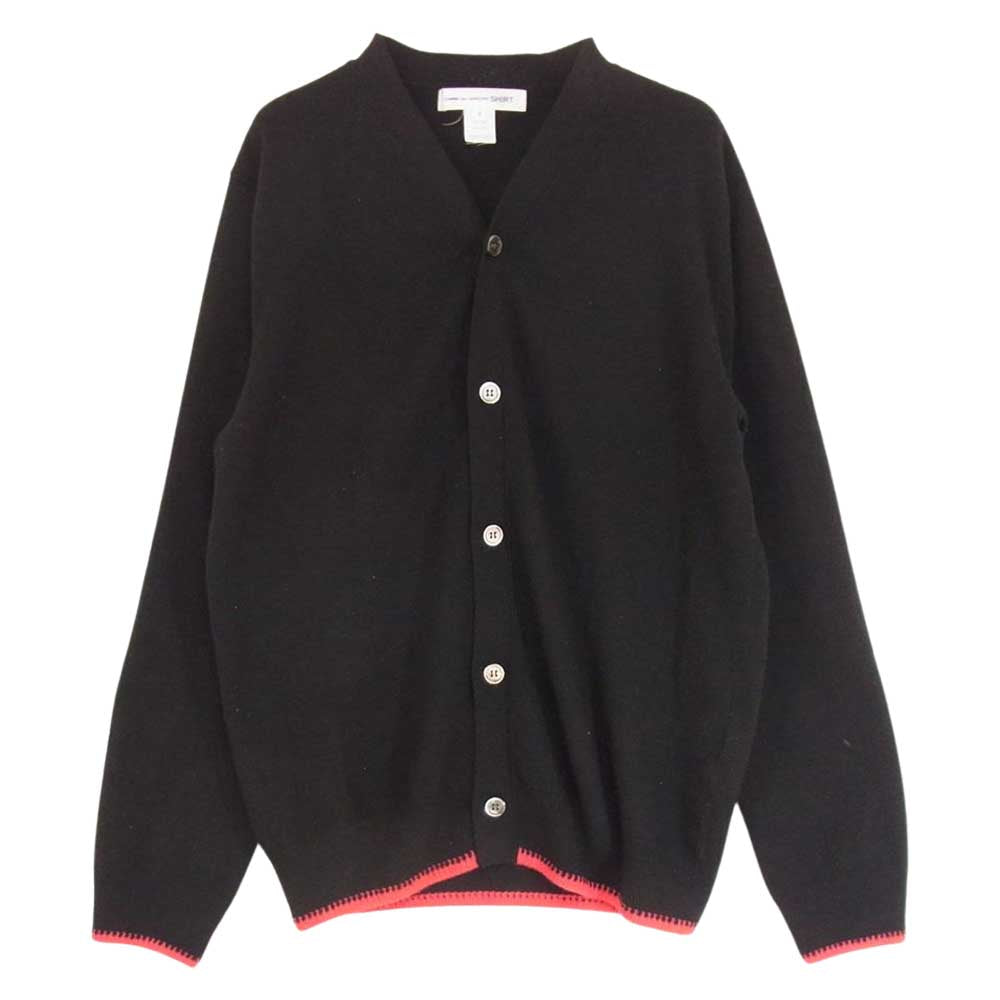 COMME des GARCONS コムデギャルソン W24514 SHIRT シャツ ウール カーディガン ブラック系 M【中古】