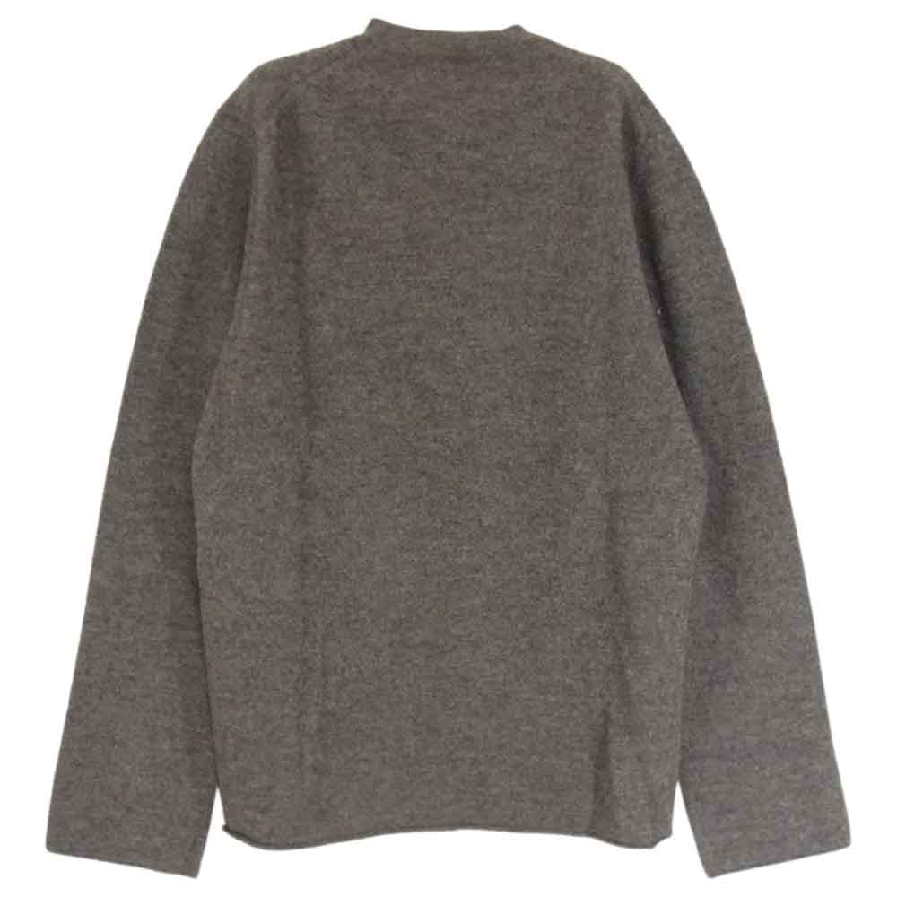 COMME des GARCONS コムデギャルソン W24513 SHIRT シャツ 縮絨ニット ウール セーター グレー系 M【中古】