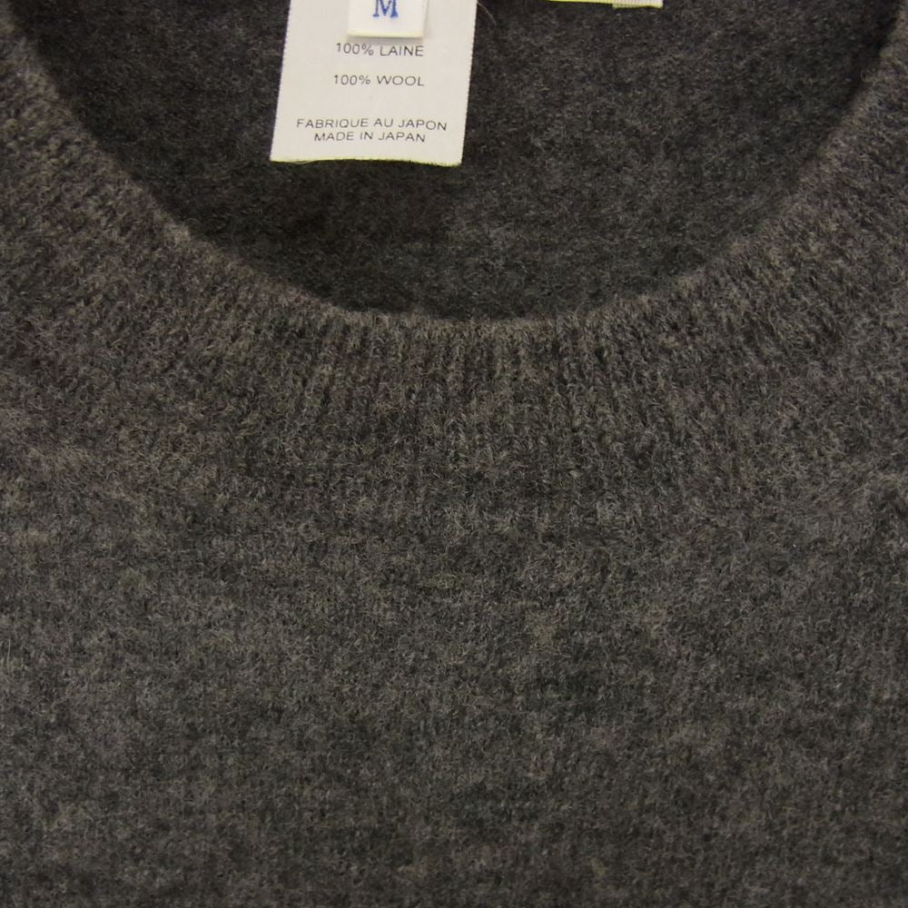 COMME des GARCONS コムデギャルソン W24513 SHIRT シャツ 縮絨ニット ウール セーター グレー系 M【中古】