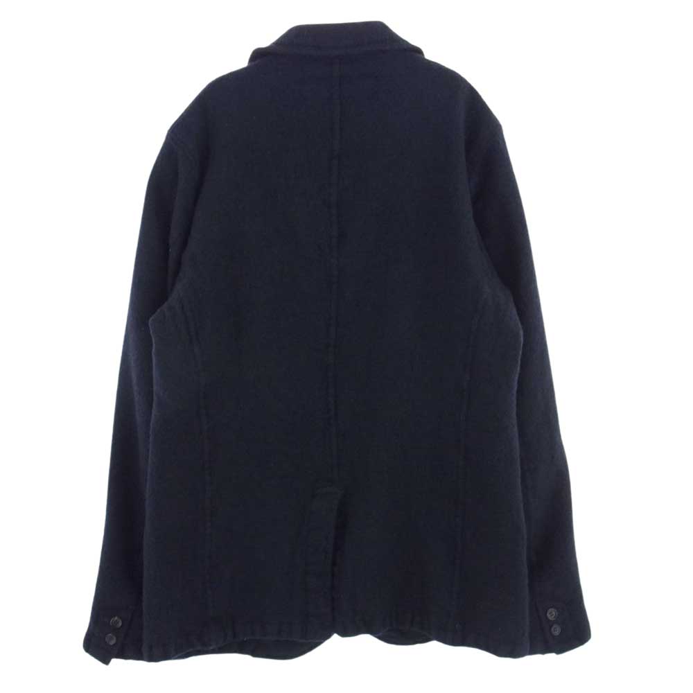 COMME des GARCONS HOMME コムデギャルソンオム AD2012 HJ-J038 裏地ドット ウール縮絨 ジャケット ネイビー系 M【中古】