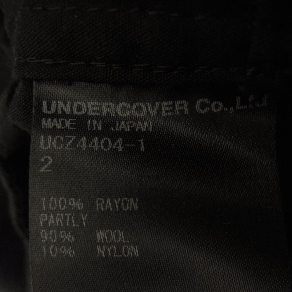 UNDERCOVER アンダーカバー 20AW UCZ4404-1 レーヨン ジップ ジャケット ブラック系 2【中古】
