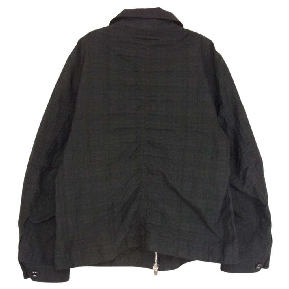 UNDERCOVER アンダーカバー 17SS USS9201-2 the Shepherd ザ シェパード チェック ステッチ ポリエステル ブルゾン ジャケット ブラック系 2【中古】