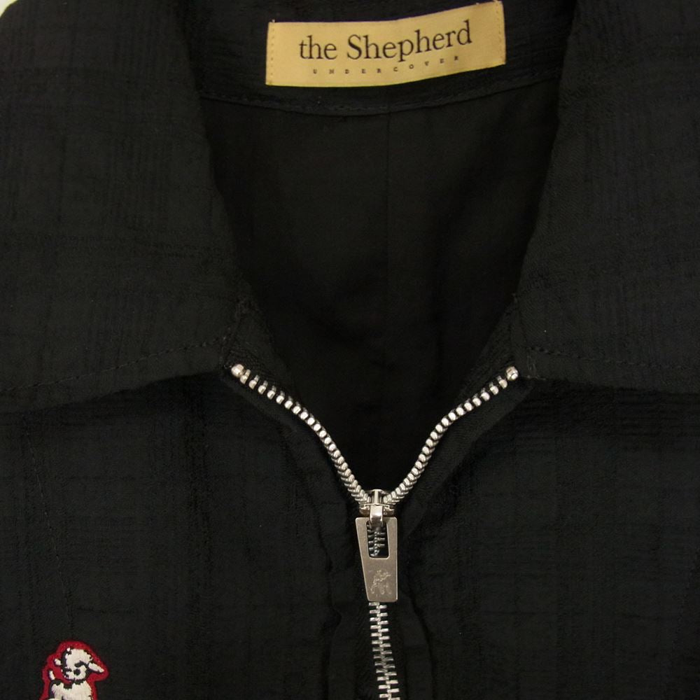 UNDERCOVER アンダーカバー 17SS USS9201-2 the Shepherd ザ シェパード チェック ステッチ ポリエステル ブルゾン ジャケット ブラック系 2【中古】
