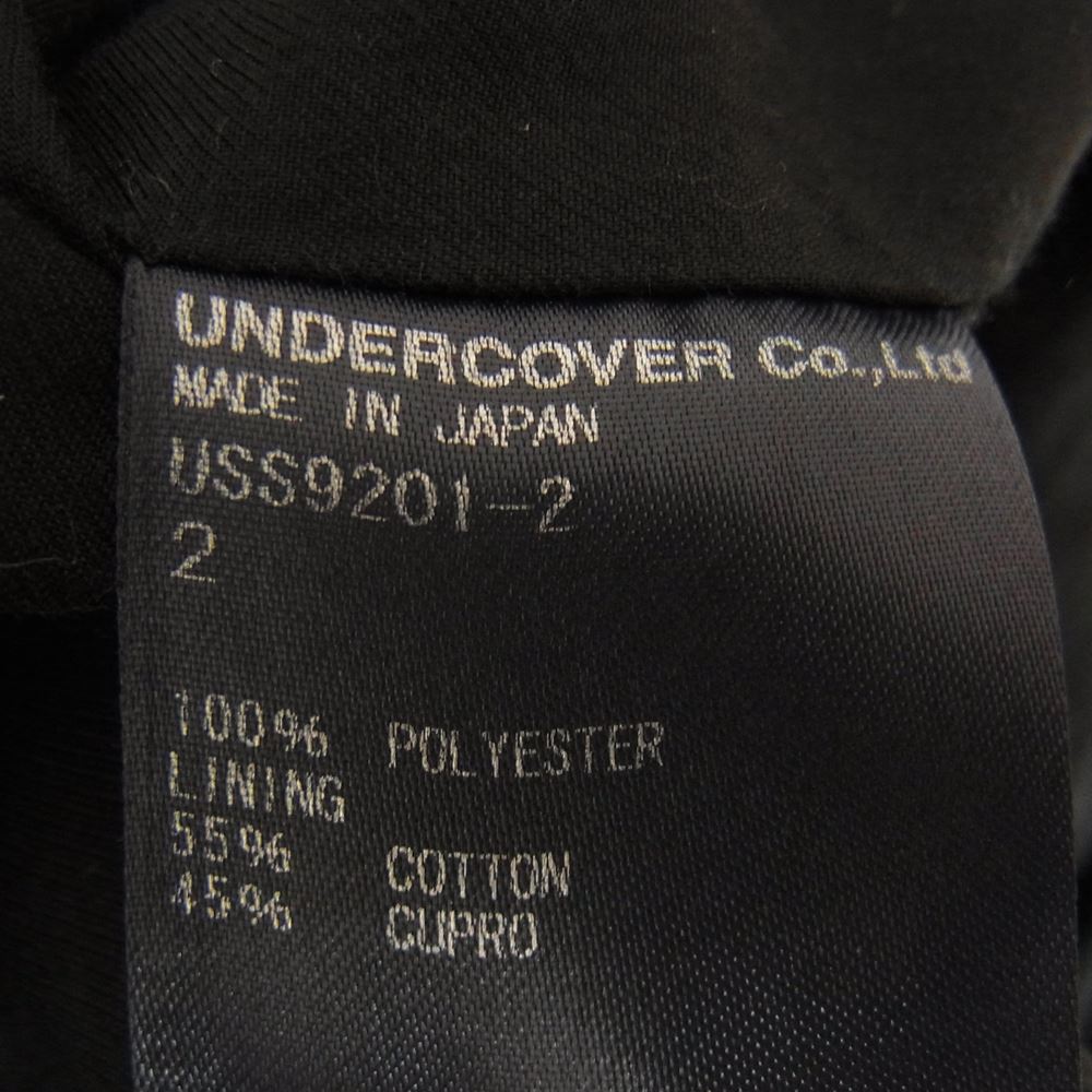 UNDERCOVER アンダーカバー 17SS USS9201-2 the Shepherd ザ シェパード チェック ステッチ ポリエステル ブルゾン ジャケット ブラック系 2【中古】