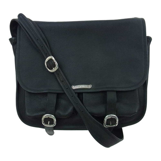 CHROME HEARTS クロムハーツ（原本有） SOFT SHOULDER ソフト ショルダー レザー バッグ ブラック系【中古】
