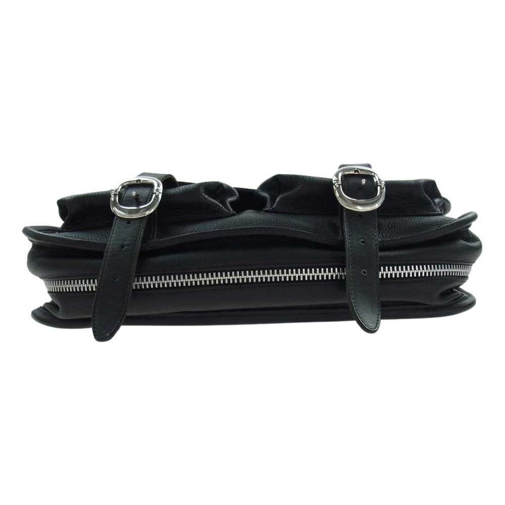 CHROME HEARTS クロムハーツ（原本有） SOFT SHOULDER ソフト ショルダー レザー バッグ ブラック系【中古】