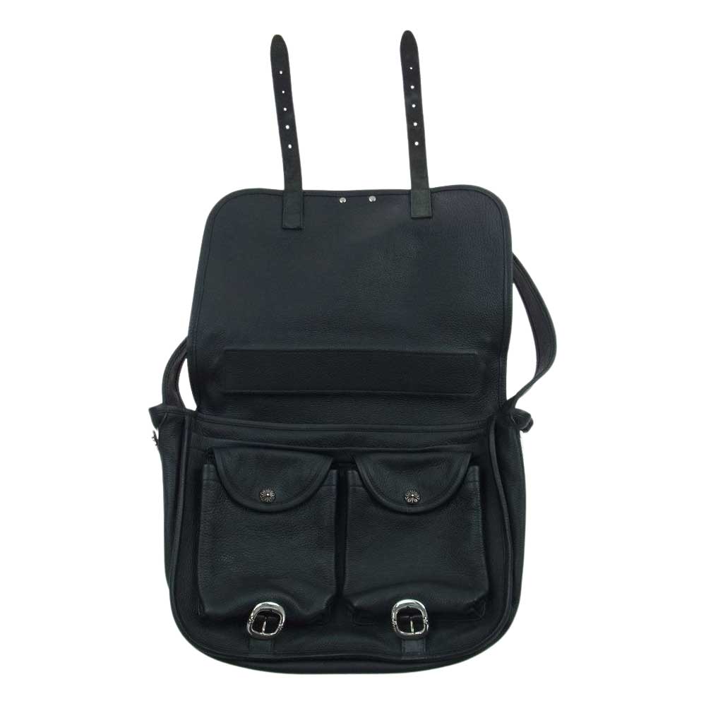 CHROME HEARTS クロムハーツ（原本有） SOFT SHOULDER ソフト ショルダー レザー バッグ ブラック系【中古】