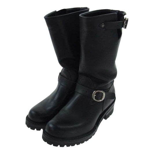 CHROME HEARTS クロムハーツ（原本有） × WESCO ウエスコ BOSS ボス ダガー エンジニア ブーツ ブラック系 7.5E【中古】