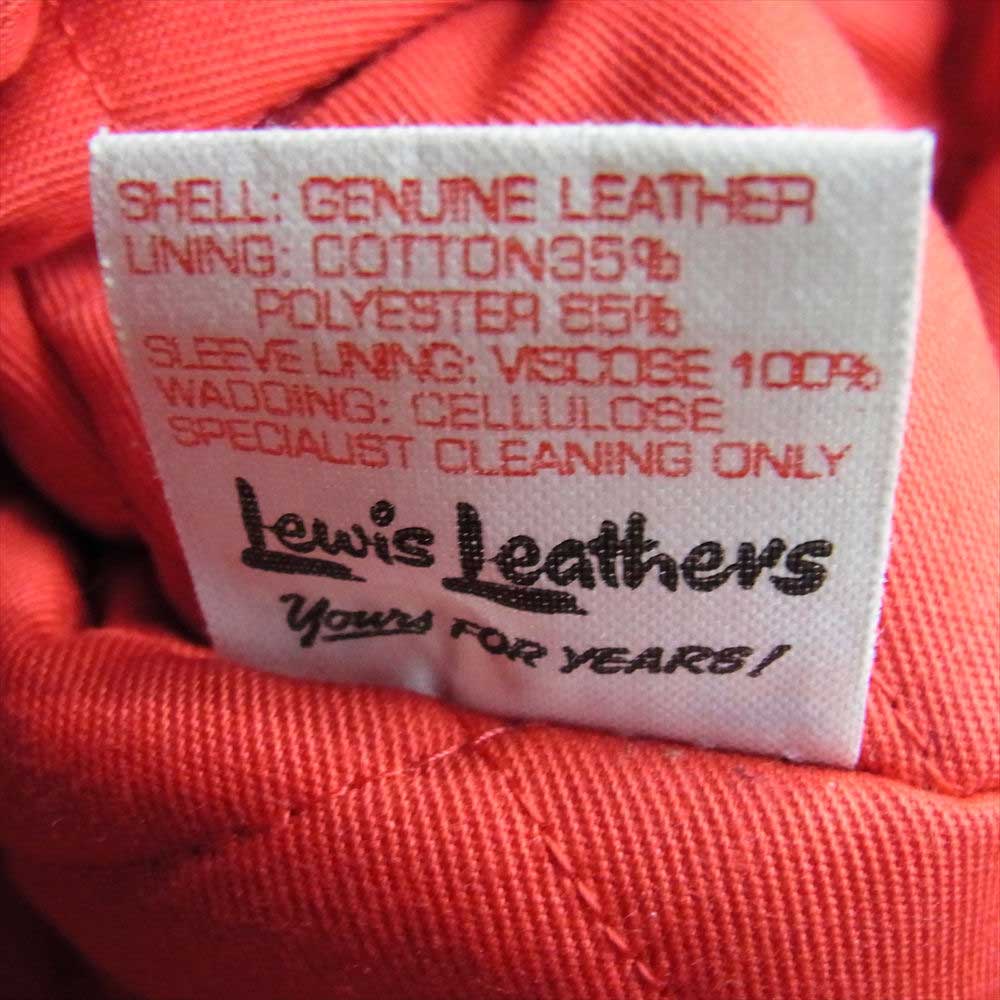 Lewis Leathers ルイスレザー 402L D LEWIS ディールイス LIGHTNING ライトニング  レザー ダブルライダース ジャケット ブラック系 36【中古】