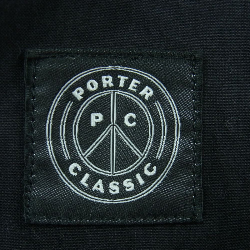 PORTER CLASSIC ポータークラシック 21SS POPLIN BEBOP PANTS ポプリン ビバップ タック パンツ ブラック系 L【中古】
