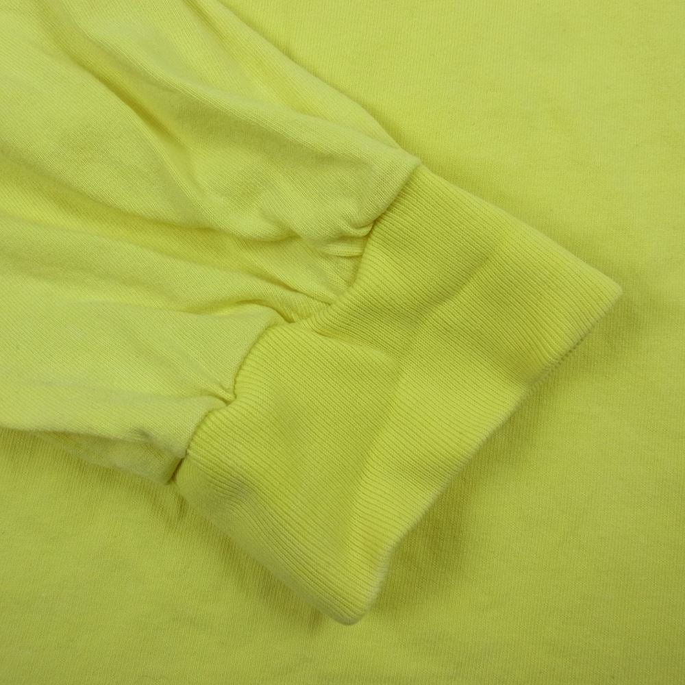 STUSSY ステューシー ストックロゴ 刺繍 ロング スリーブ 長袖 Tシャツ イエロー系 XL【中古】