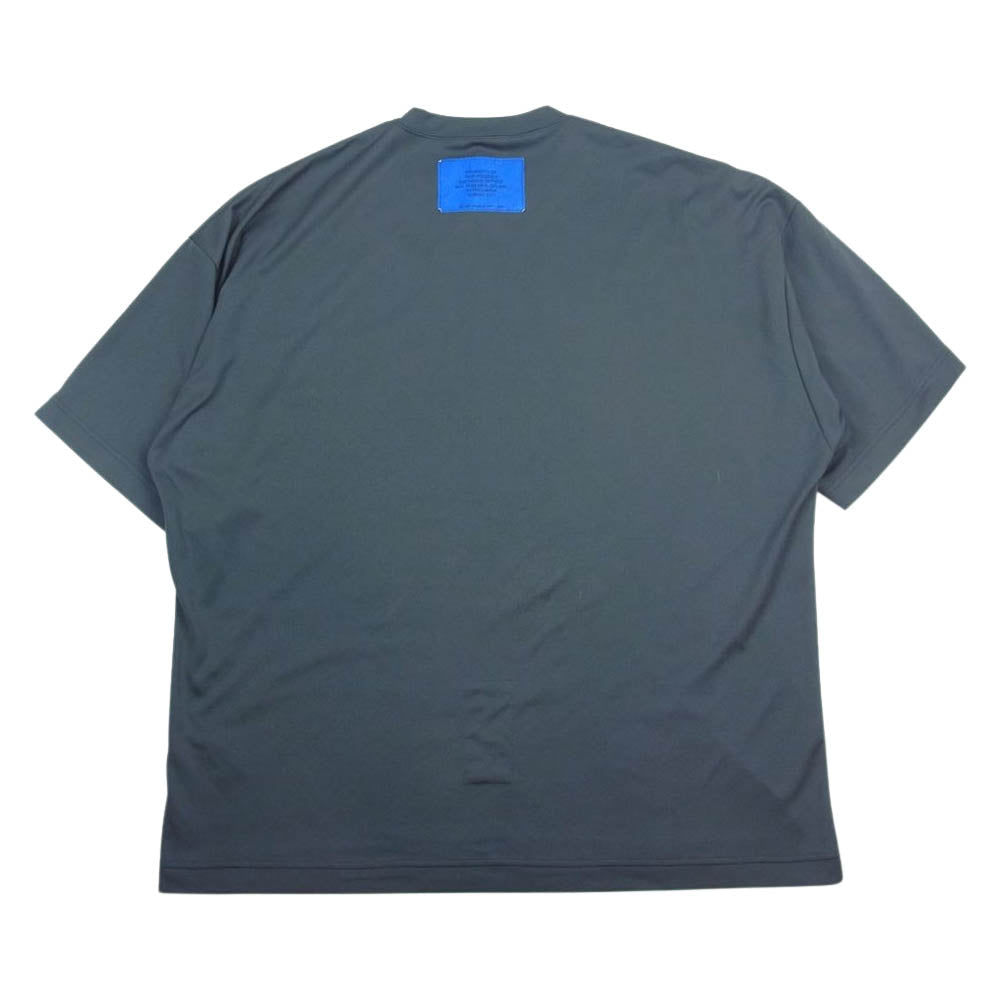 N.HOOLYWOOD エヌハリウッド 21SS 9211-CS17-030-pieces 背面パッチ デザイン クルーネック 半袖 ストレッチ Tシャツ チャコール系 42【中古】