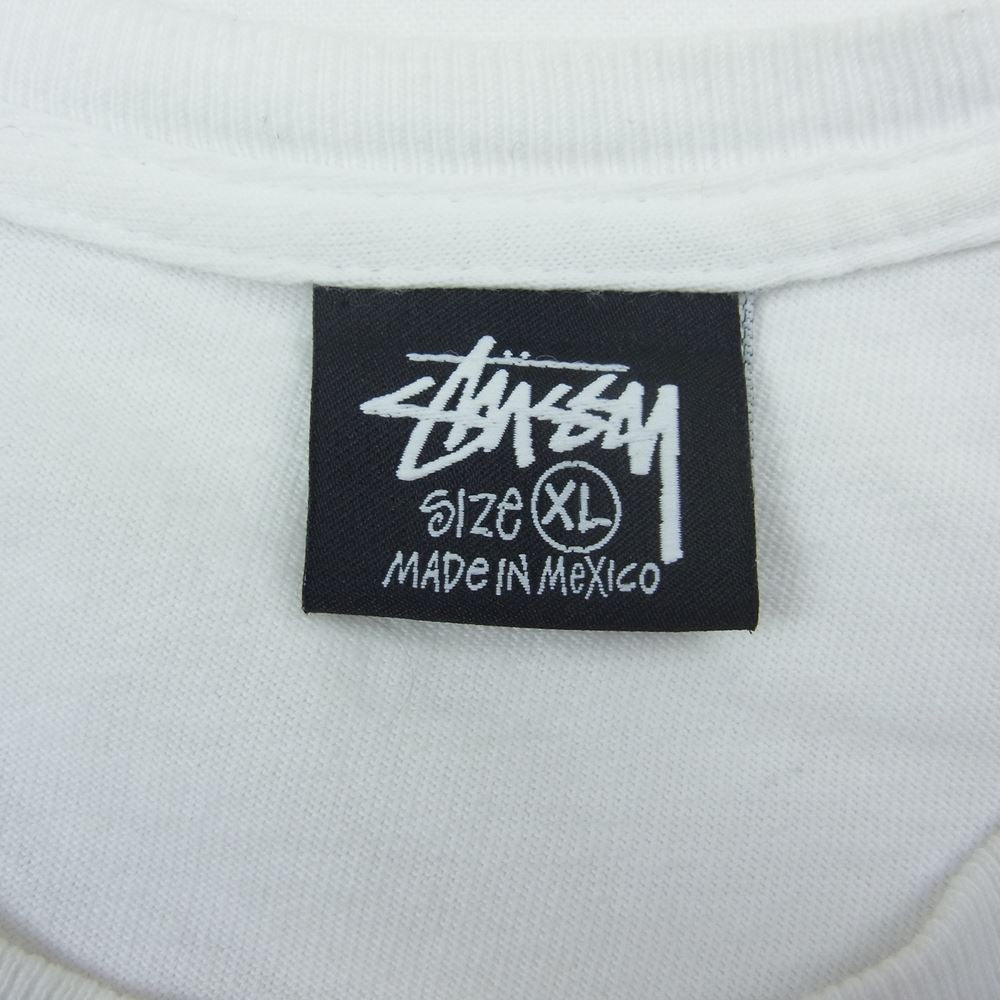STUSSY ステューシー ベスパ ロング スリーブ 長袖 Tシャツ ホワイト系 XL【中古】
