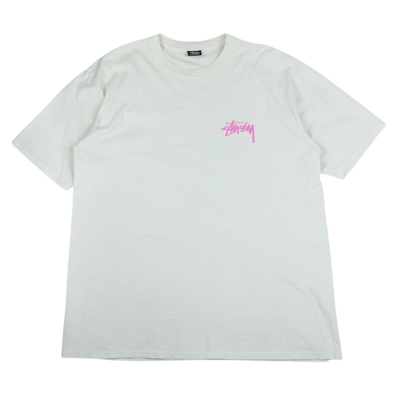 STUSSY ステューシー YOUNG MODERNS PIGMENT DYED TEE 半袖 Tシャツ オフホワイト系 XL【中古】