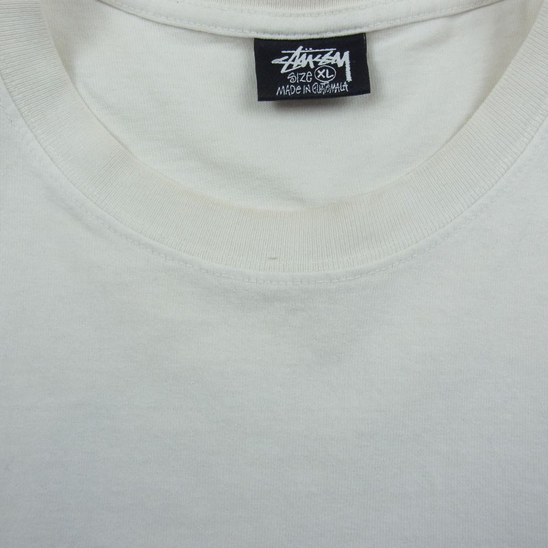 STUSSY ステューシー YOUNG MODERNS PIGMENT DYED TEE 半袖 Tシャツ オフホワイト系 XL【中古】