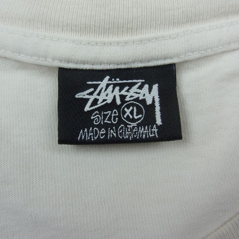 STUSSY ステューシー YOUNG MODERNS PIGMENT DYED TEE 半袖 Tシャツ オフホワイト系 XL【中古】