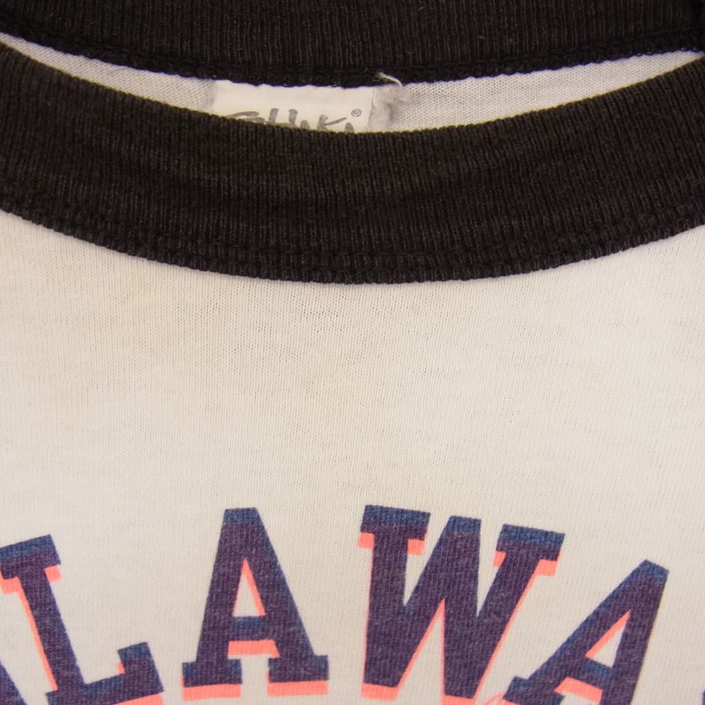 TENDERLOIN テンダーロイン CAHULAWASSE RIVER プリント ラグラン シャツ ブラック系 XL【中古】