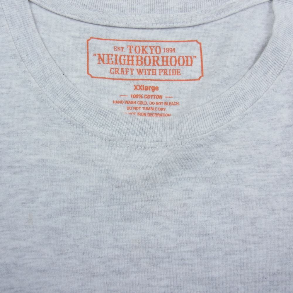 NEIGHBORHOOD ネイバーフッド 20SS NOISE/C-TEE.SS Tシャツ グレー系 XXL【中古】